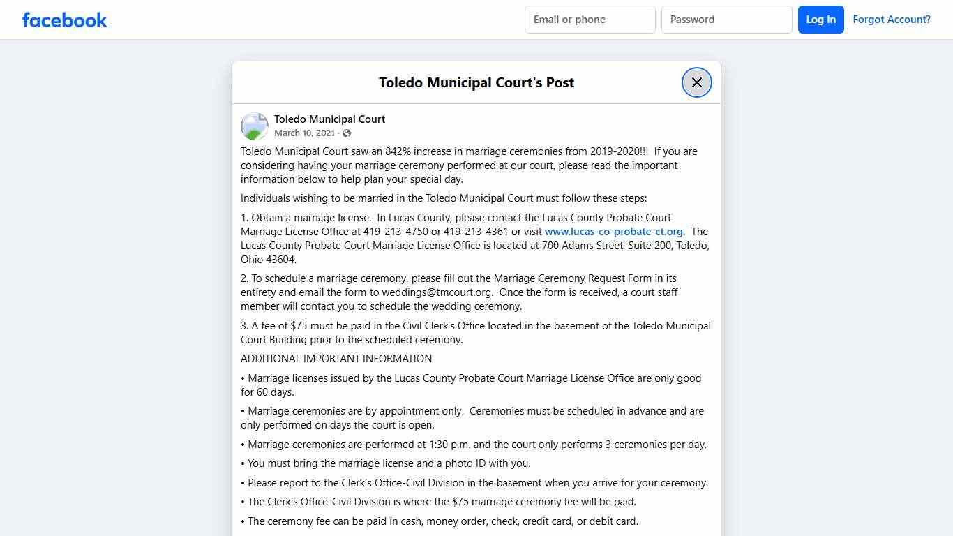 Toledo Municipal Court saw an... - Toledo Municipal Court | Facebook