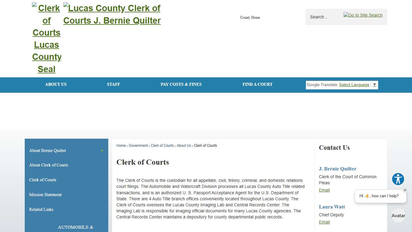 Clerk of Courts | Lucas County, OH - Official Website